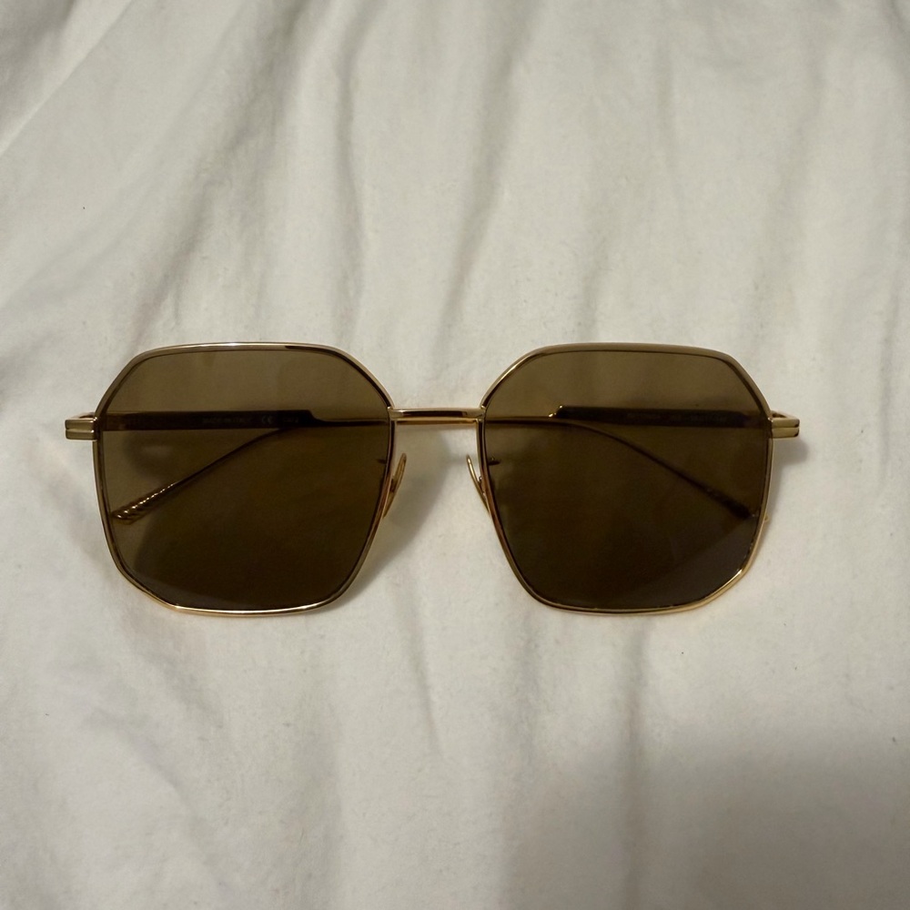 Bottega Veneta Gold Frame Sunglasses